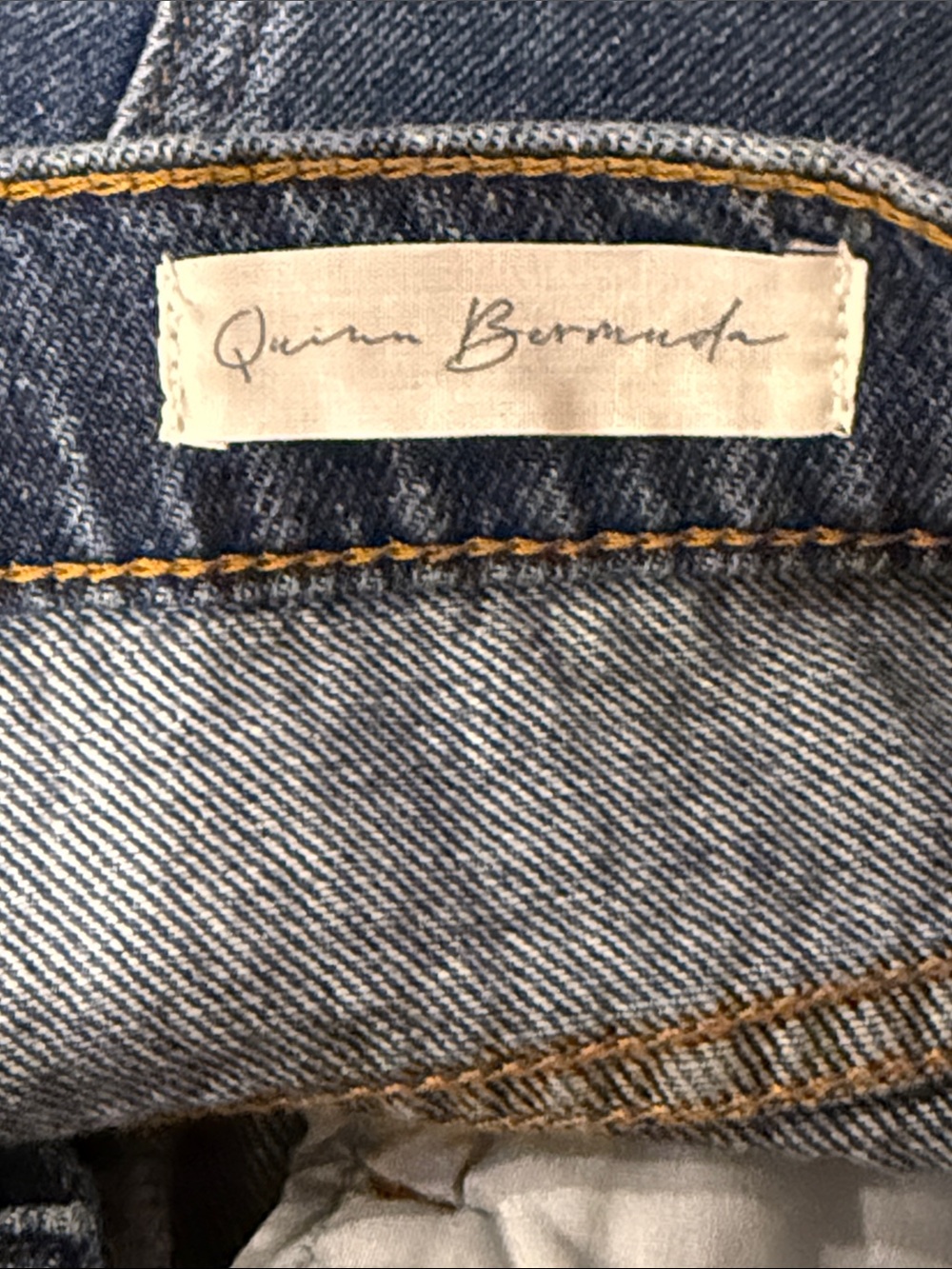 Westbound Women's Dark Blue Denim Quinn Bermuda Shorts Relaxed Fit Size 8 - Picture 6 of 7